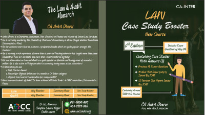 CA-INTER LAW (CASE STUDY BOOSTER) -HARDBOOKS JAN 2025/MAY-2025-(Product ID-ILCBO)